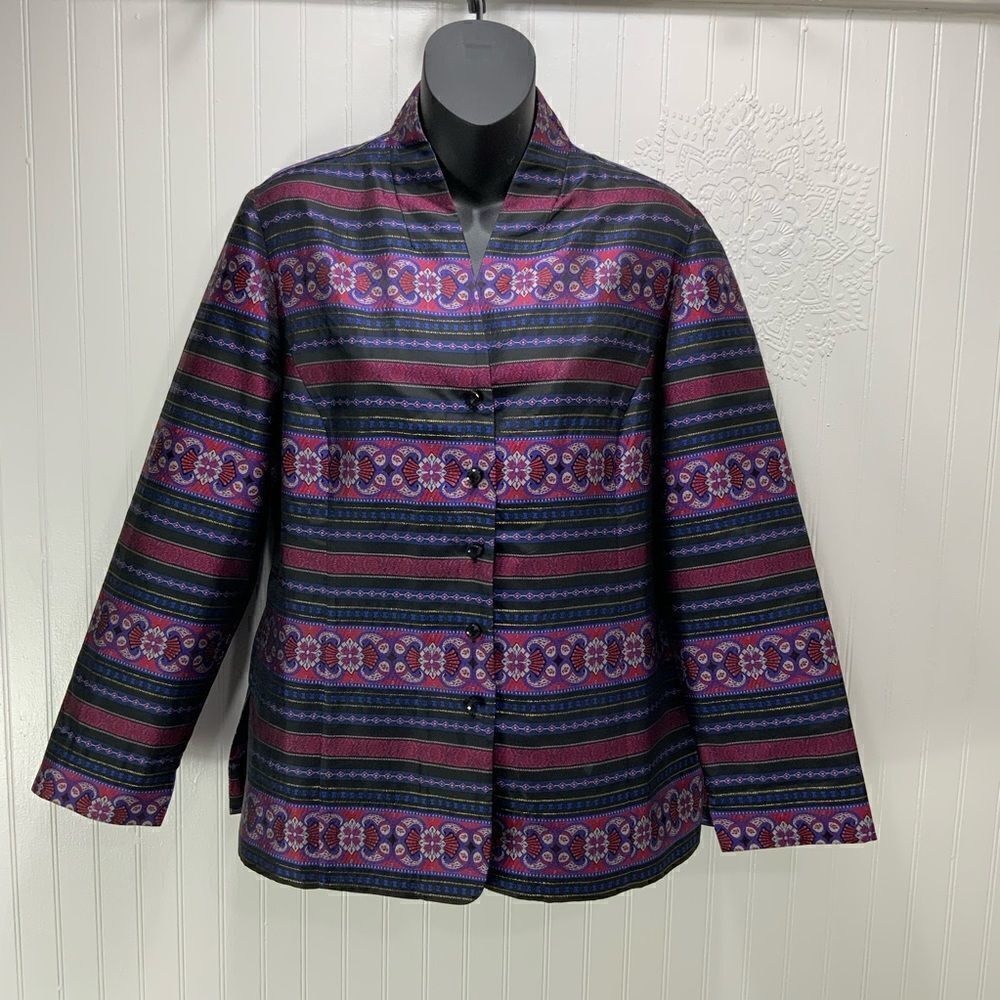 TALBOTS silk kimono jacket 